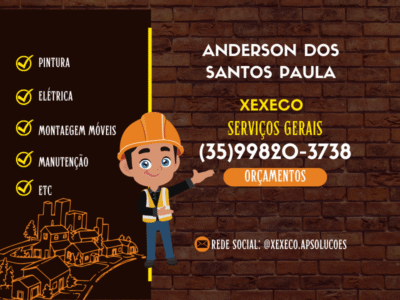 Pintura, elétrica, serviços gerais para sua casa
