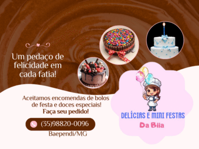 Delicias e Mini Festas da Bia